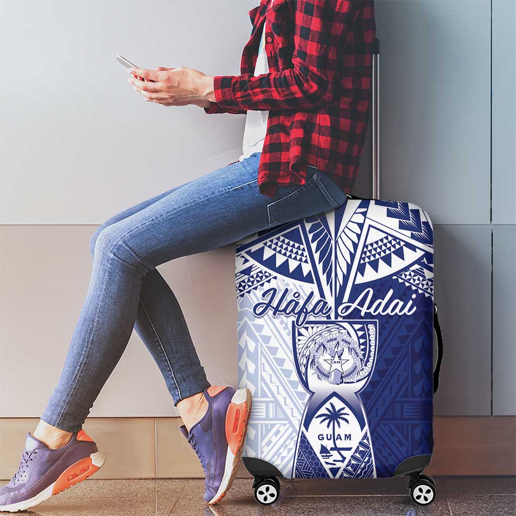 Northern Mariana Islands And Guam Luggage Cover Latte Stone With Tribal Pattern LT05 - Polynesian Pride