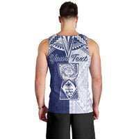 Personalised Northern Mariana Islands And Guam Men Tank Top Latte Stone With Tribal Pattern LT05 - Polynesian Pride