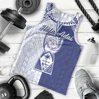 Personalised Northern Mariana Islands And Guam Men Tank Top Latte Stone With Tribal Pattern LT05 - Polynesian Pride