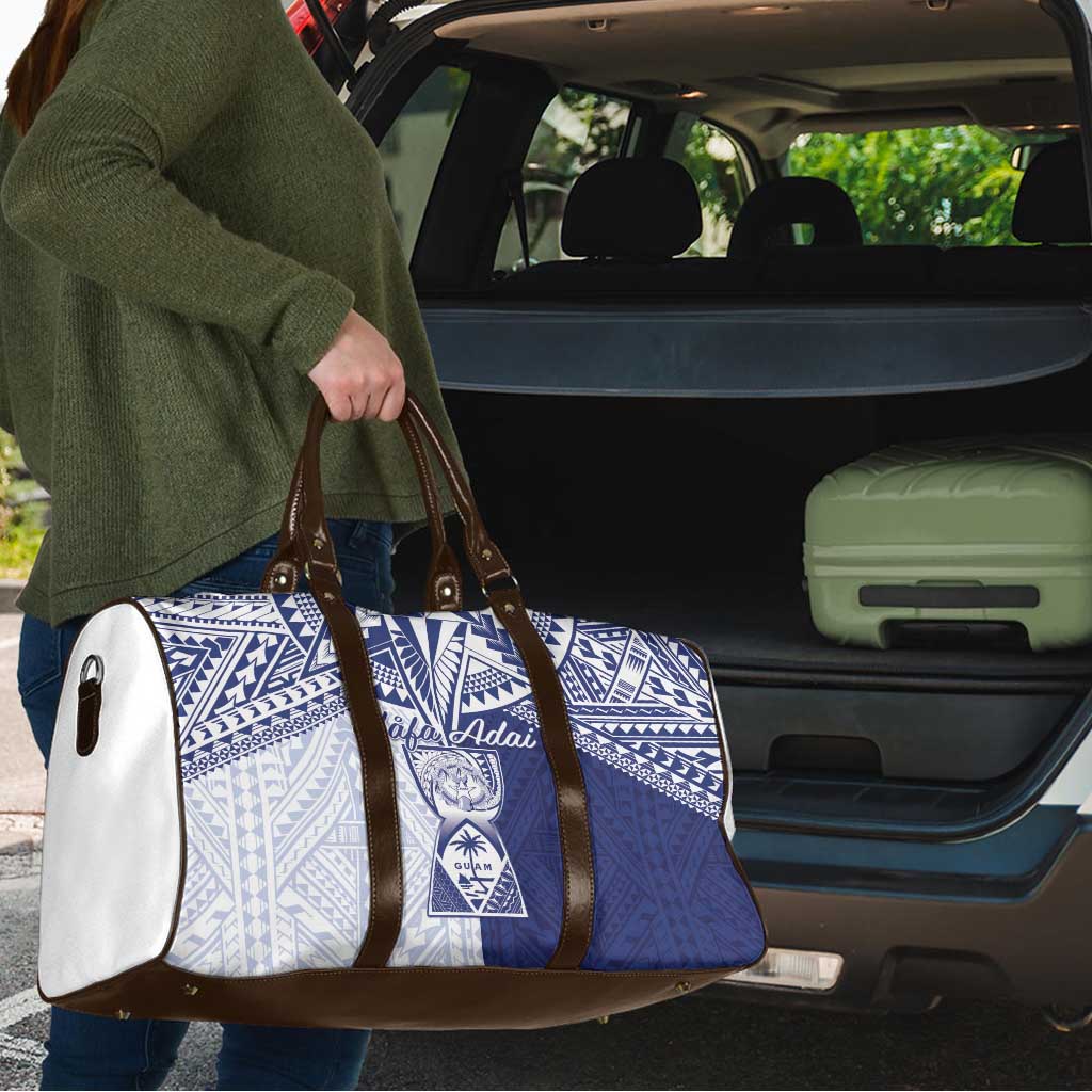 Northern Mariana Islands And Guam Travel Bag Latte Stone With Tribal Pattern LT05 - Polynesian Pride