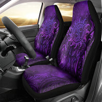 New Zealand Dream Catcher Car Seat Cover Maori Koru Pattern Purple Version