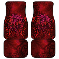 New Zealand Dream Catcher Car Mats Maori Koru Pattern Red Version