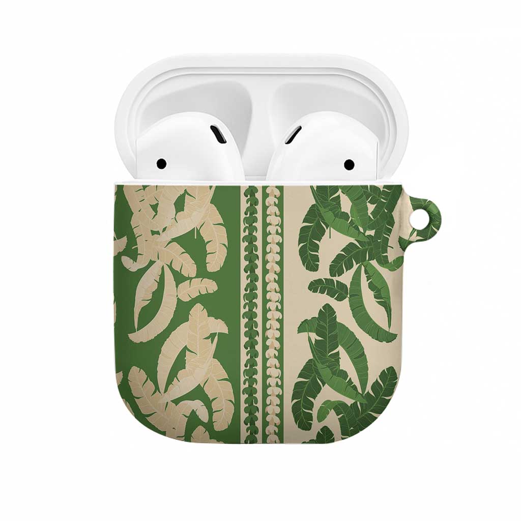 Hawaii Pua Kenikeni Lei AirPods Case With Lau Maia Green