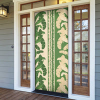 Hawaii Pua Kenikeni Lei Door Cover With Lau Maia Green