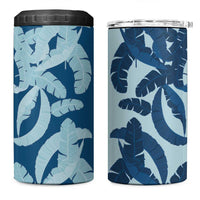 Hawaii Pua Kenikeni Lei 4 in 1 Can Cooler Tumbler With Lau Maia Royal Blue LT05 One Size: 16 oz Blue - Polynesian Pride