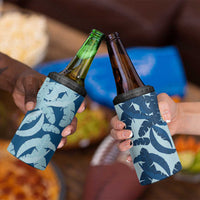 Hawaii Pua Kenikeni Lei 4 in 1 Can Cooler Tumbler With Lau Maia Royal Blue LT05 - Polynesian Pride