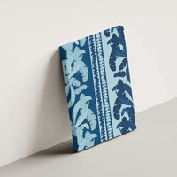 Hawaii Pua Kenikeni Lei Canvas Wall Art With Lau Maia Royal Blue