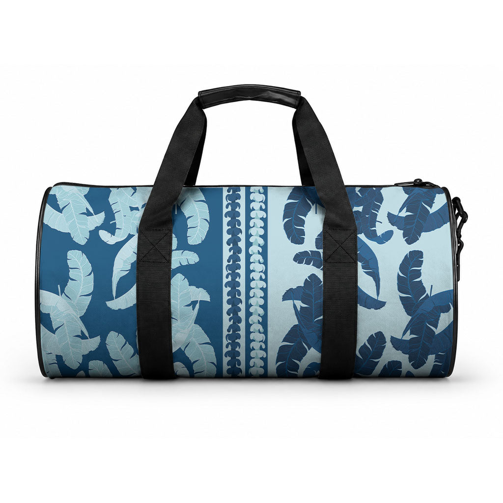 Hawaii Pua Kenikeni Lei Duffle Bag With Lau Maia Royal Blue
