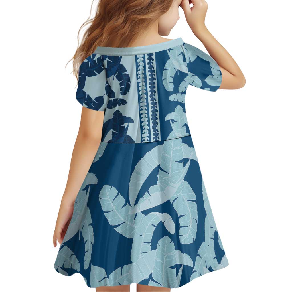 Hawaii Pua Kenikeni Lei Family Matching Mermaid Dress and Hawaiian Shirt With Lau Maia Royal Blue