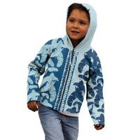 Hawaii Pua Kenikeni Lei Kid Hoodie With Lau Maia Royal Blue