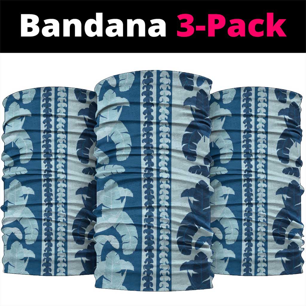Hawaii Pua Kenikeni Lei Neck Gaiter With Lau Maia Royal Blue