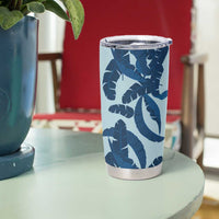 Hawaii Pua Kenikeni Lei Tumbler Cup With Lau Maia Royal Blue