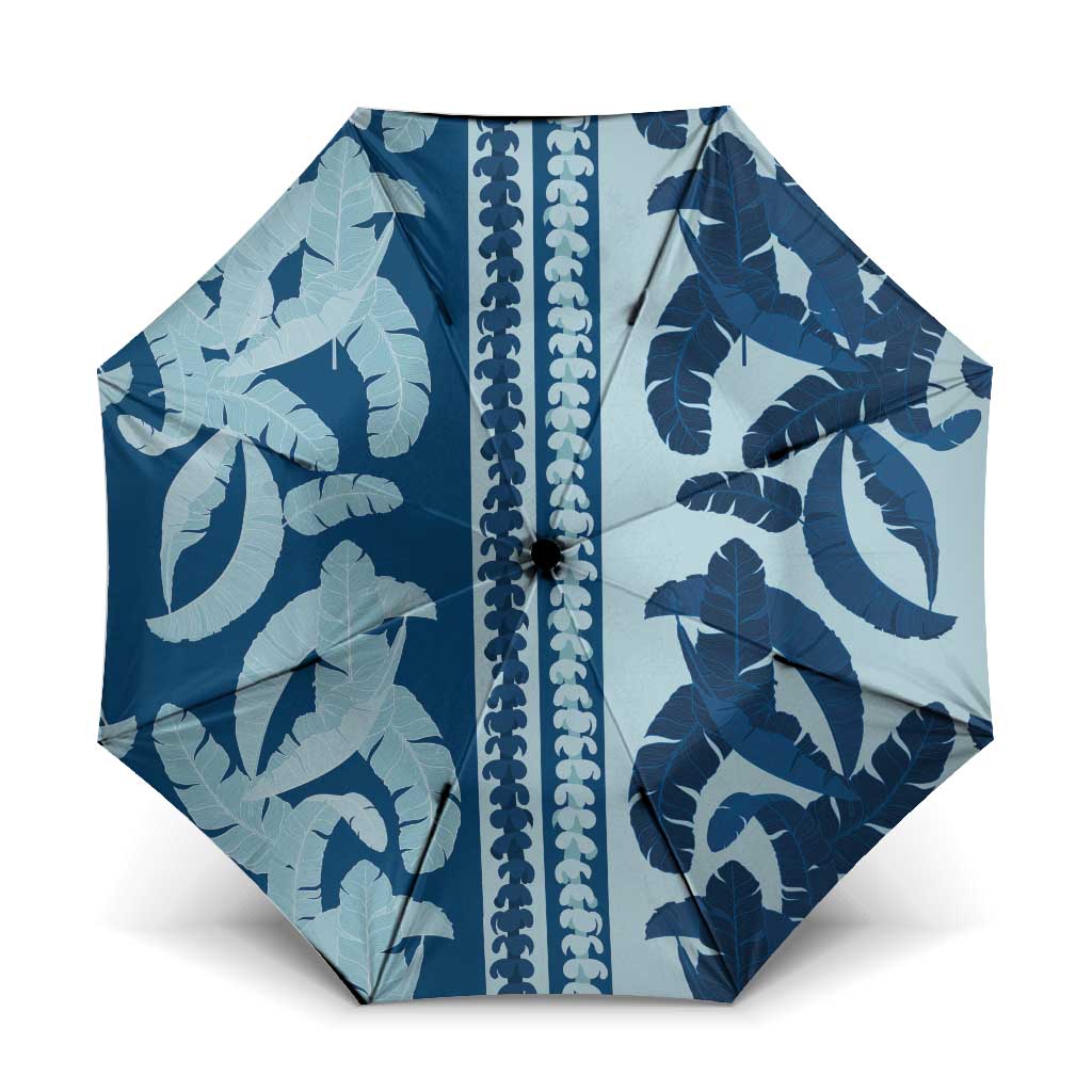 Hawaii Pua Kenikeni Lei Umbrella With Lau Maia Royal Blue
