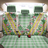 Hawaii Pikake Lokelani Plumeria Lei Back Car Seat Cover Green Palaka Motifs