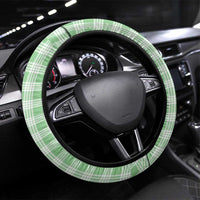 Hawaii Pikake Lokelani Plumeria Lei Steering Wheel Cover Green Palaka Motifs LT05 Universal Fit Green - Polynesian Pride