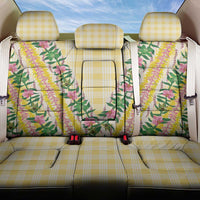 Hawaii Pikake Lokelani Plumeria Lei Back Car Seat Cover Yellow Palaka Motifs LT05 One Size Yellow - Polynesian Pride
