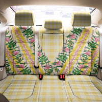 Hawaii Pikake Lokelani Plumeria Lei Back Car Seat Cover Yellow Palaka Motifs LT05 - Polynesian Pride