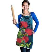 New Zealand Matariki Piwakawaka Apron Maori Koru With Pohutukawa Flowers