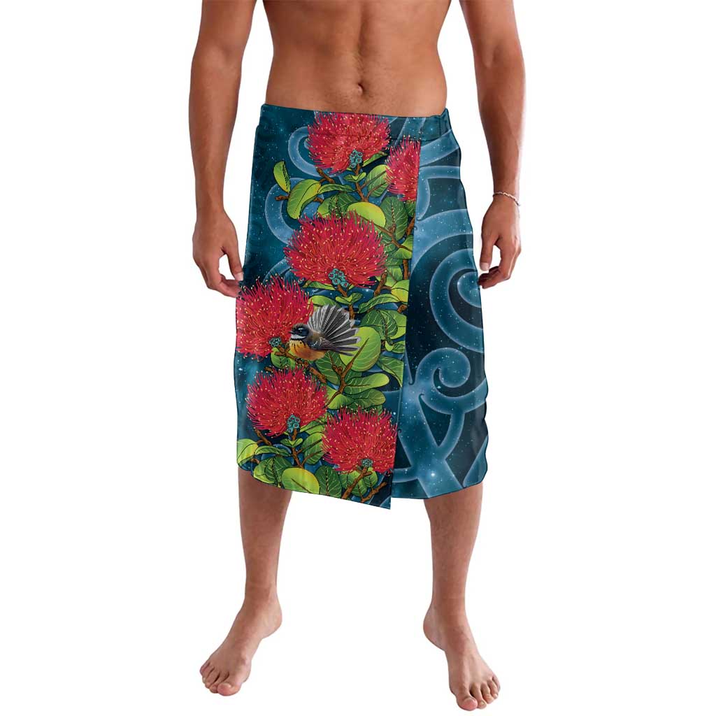 New Zealand Matariki Piwakawaka Lavalava Maori Koru With Pohutukawa Flowers