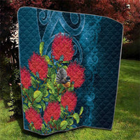 New Zealand Matariki Piwakawaka Quilt Maori Koru With Pohutukawa Flowers