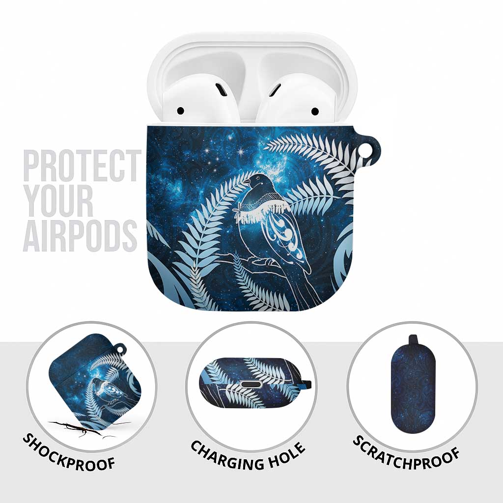 New Zealand Matariki AirPods Case Pigeon Kereru Maori Fern Art