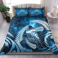 New Zealand Matariki Bedding Set Pigeon Kereru Maori Fern Art