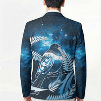 New Zealand Matariki Blazer Pigeon Kereru Maori Fern Art
