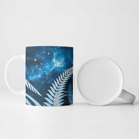 New Zealand Matariki Ceramic Mug Pigeon Kereru Maori Fern Art