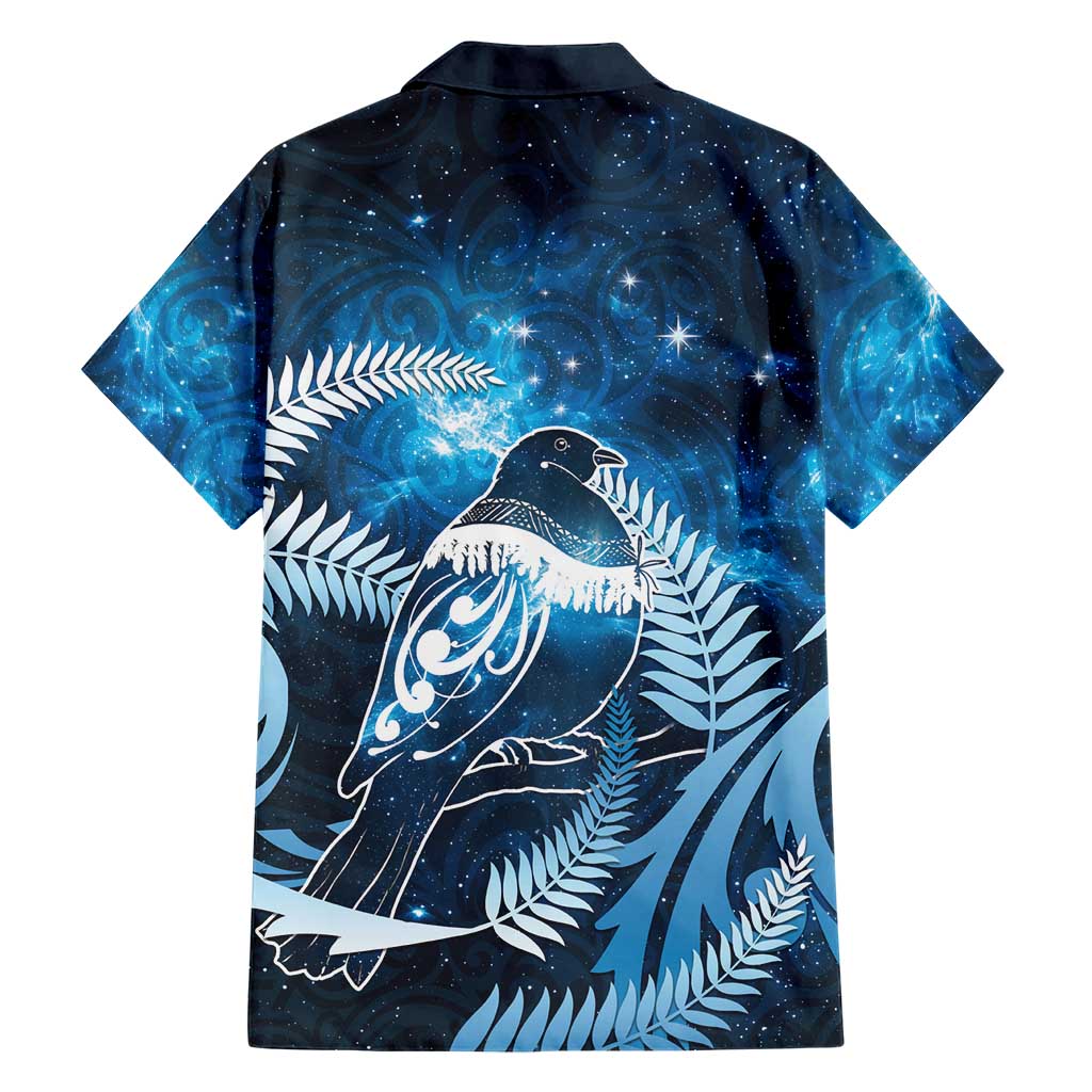 New Zealand Matariki Family Matching Mermaid Dress and Hawaiian Shirt Pigeon Kereru Maori Fern Art LT05 - Polynesian Pride