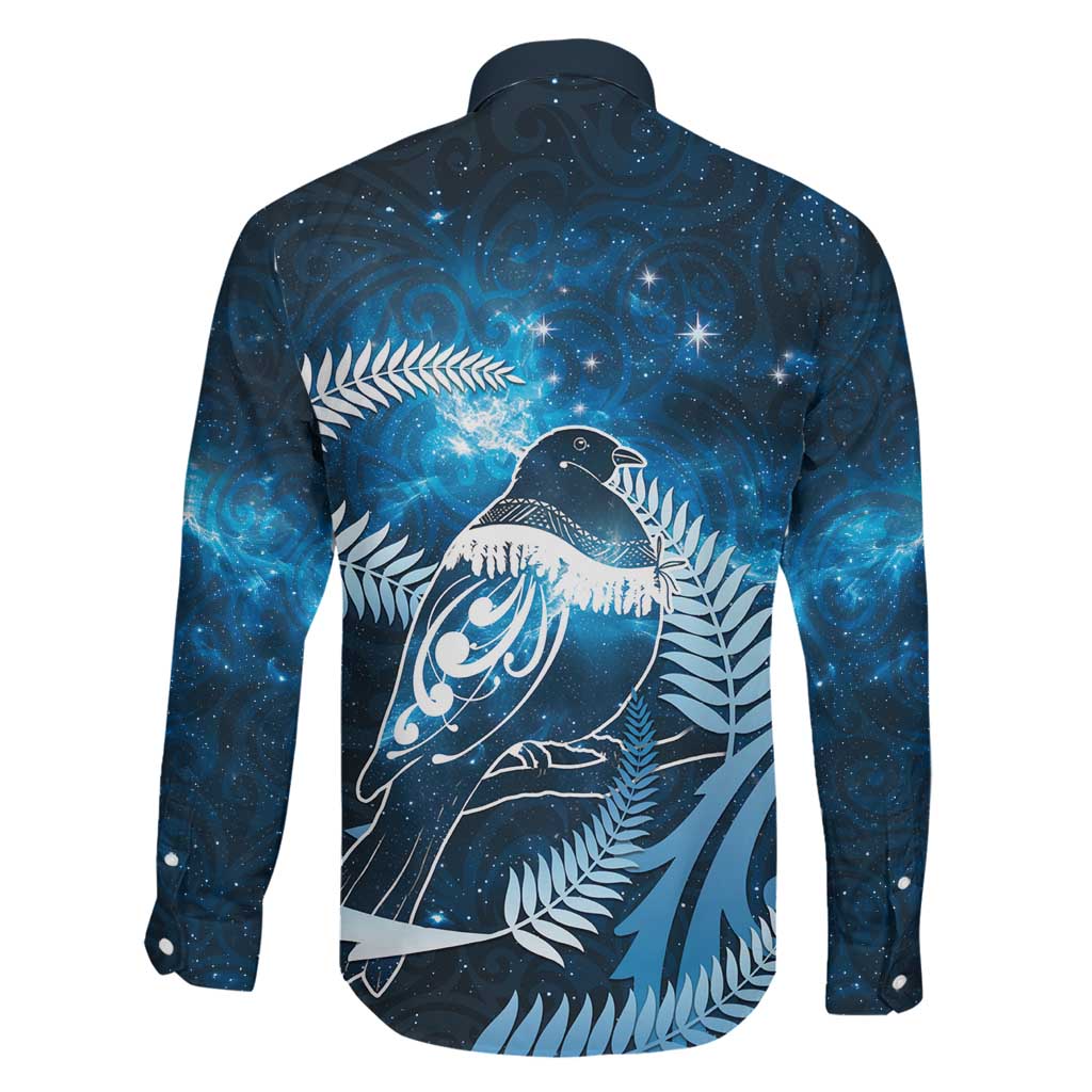 New Zealand Matariki Family Matching Tank Maxi Dress and Hawaiian Shirt Pigeon Kereru Maori Fern Art LT05 - Polynesian Pride