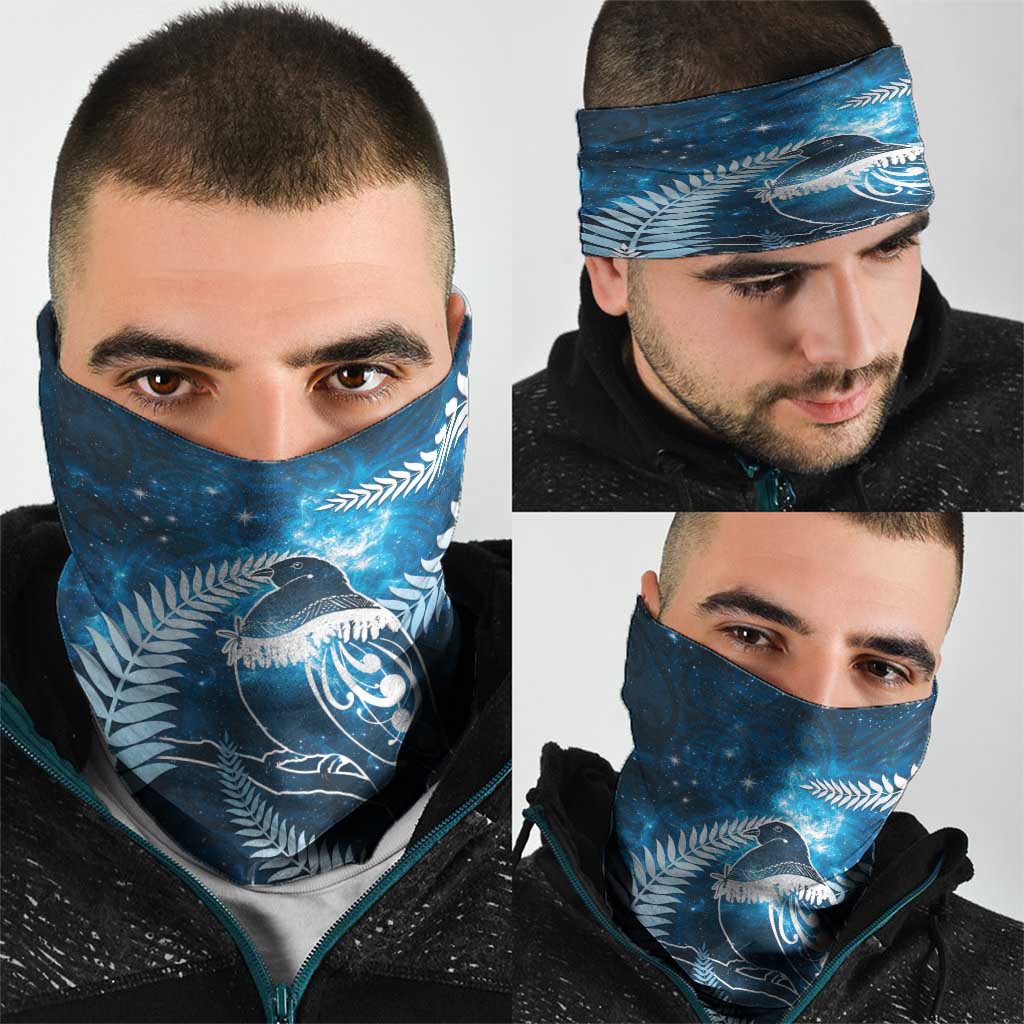 New Zealand Matariki Neck Gaiter Pigeon Kereru Maori Fern Art