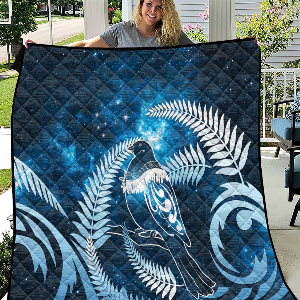 New Zealand Matariki Quilt Pigeon Kereru Maori Fern Art