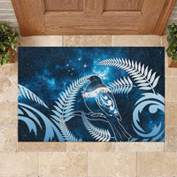 New Zealand Matariki Rubber Doormat Pigeon Kereru Maori Fern Art