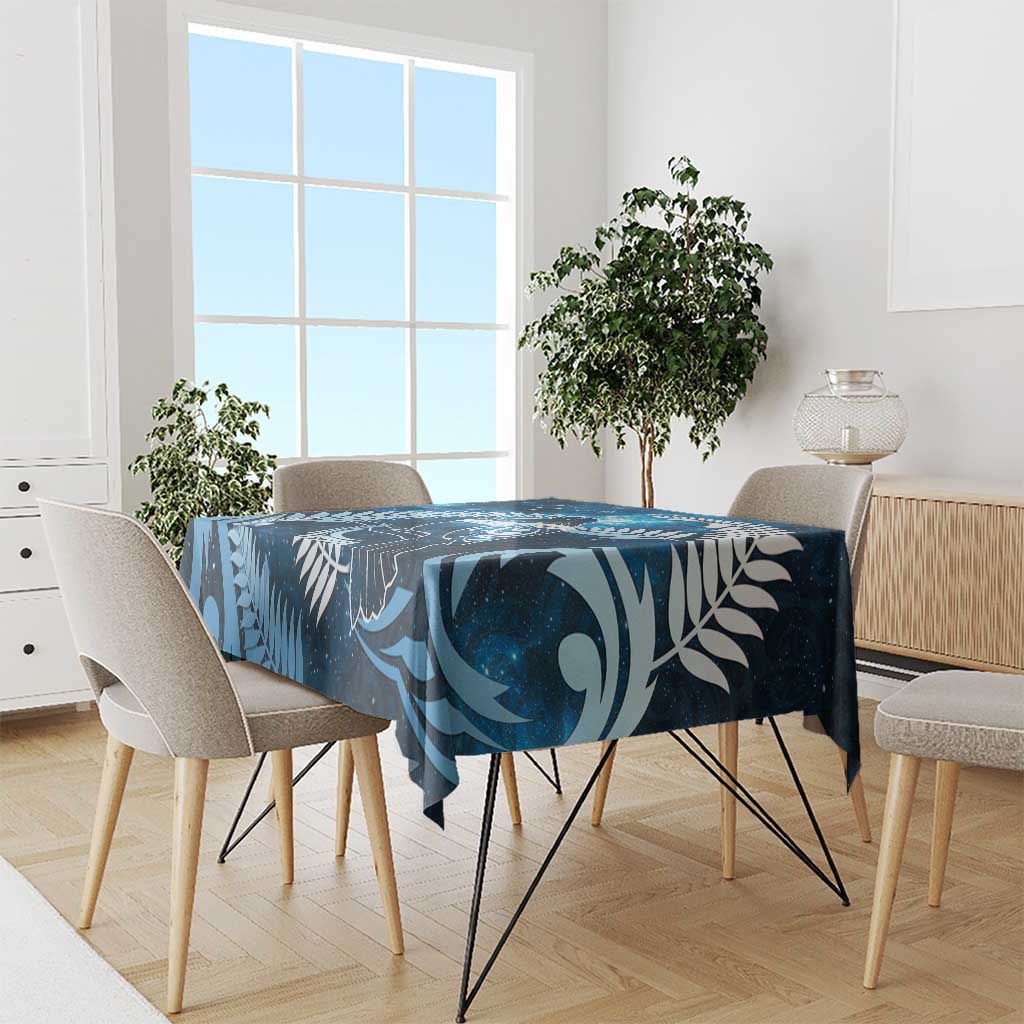 New Zealand Matariki Tablecloth Pigeon Kereru Maori Fern Art LT05 - Polynesian Pride