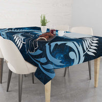 New Zealand Matariki Tablecloth Pigeon Kereru Maori Fern Art LT05 - Polynesian Pride