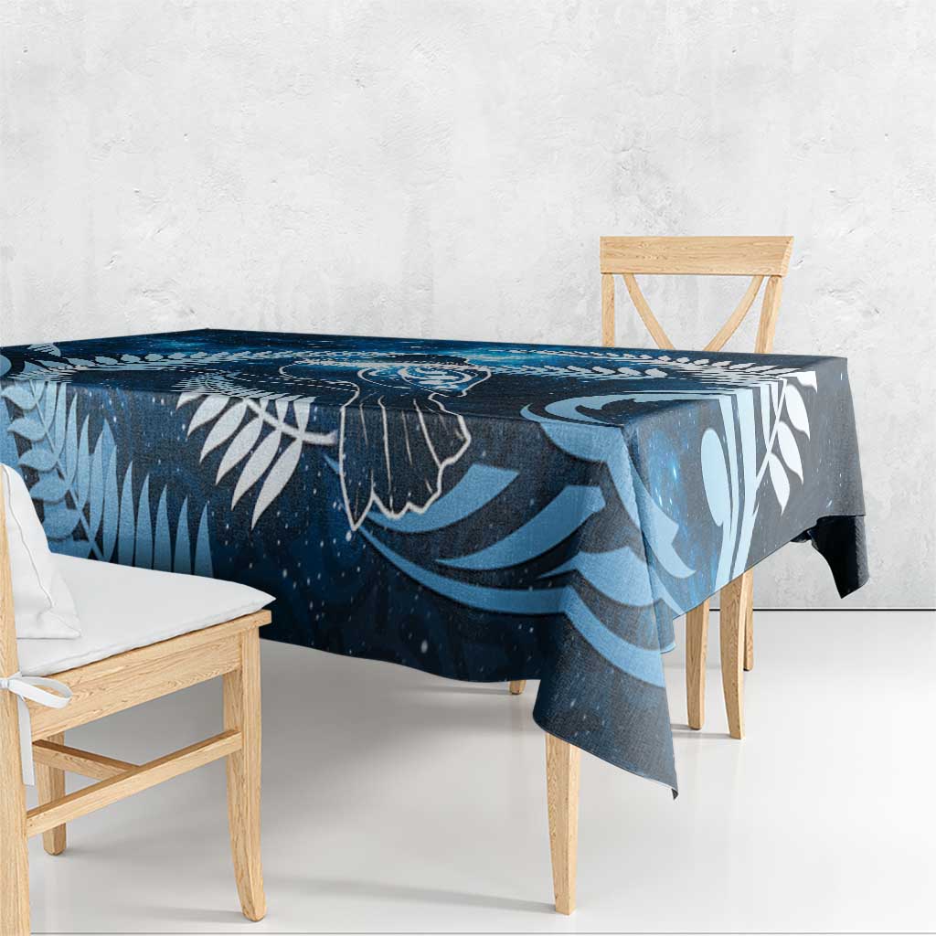 New Zealand Matariki Tablecloth Pigeon Kereru Maori Fern Art LT05 - Polynesian Pride