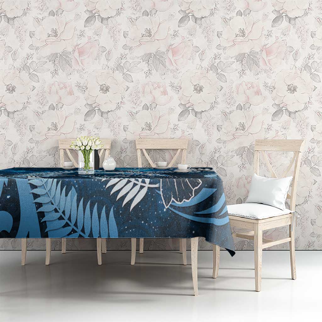 New Zealand Matariki Tablecloth Pigeon Kereru Maori Fern Art LT05 - Polynesian Pride
