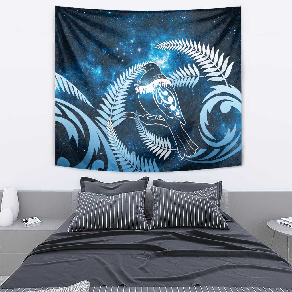 New Zealand Matariki Tapestry Pigeon Kereru Maori Fern Art