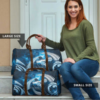 New Zealand Matariki Travel Bag Pigeon Kereru Maori Fern Art