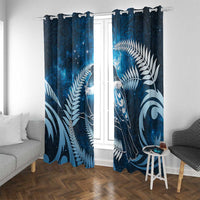 New Zealand Matariki Window Curtain Pigeon Kereru Maori Fern Art