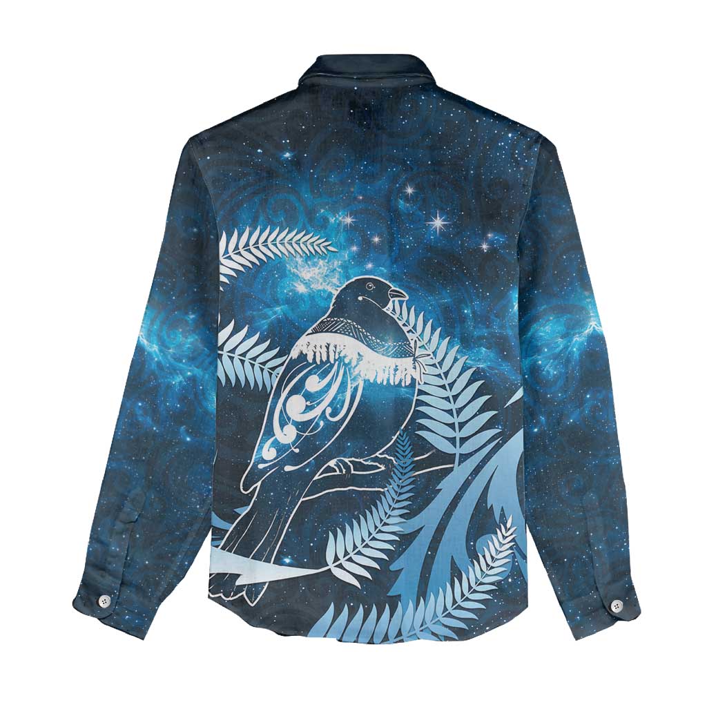 New Zealand Matariki Women Casual Shirt Pigeon Kereru Maori Fern Art