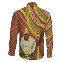 Hawaii King Kamehameha Family Matching Mermaid Dress and Hawaiian Shirt Hawaiian Kakau Pattern With Leis LT05 - Polynesian Pride