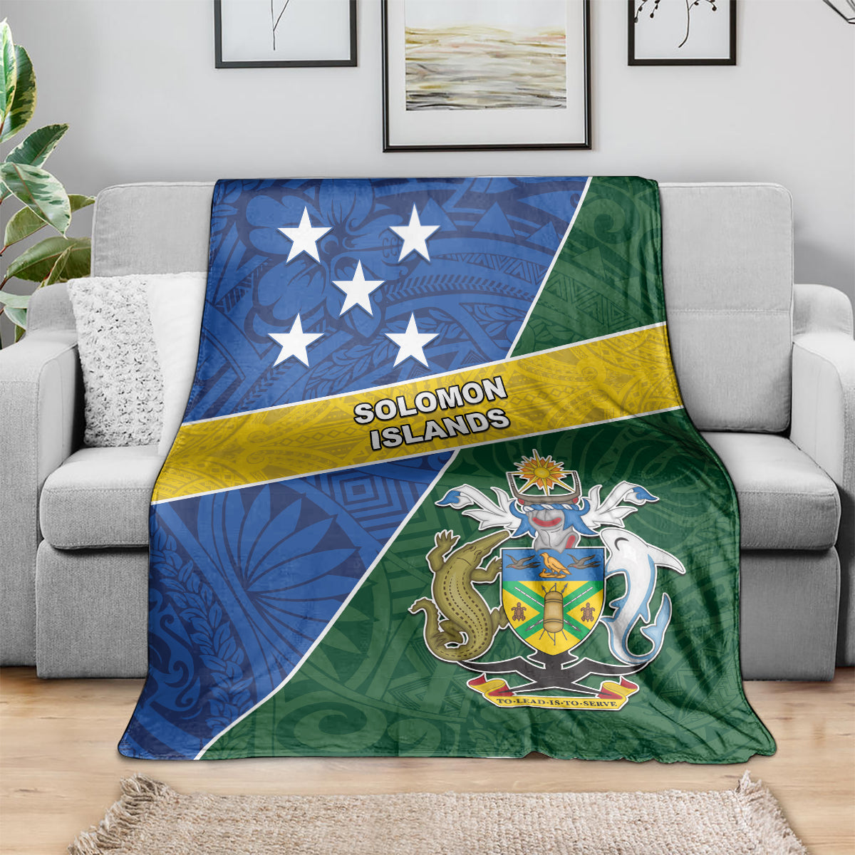 Solomon Islands Independence Day Blanket With Coat Of Arms
