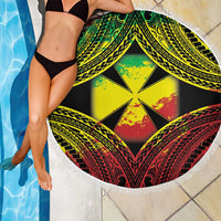 Wallis and Futuna Territory Day Beach Blanket Polynesian Pattern Simple Style