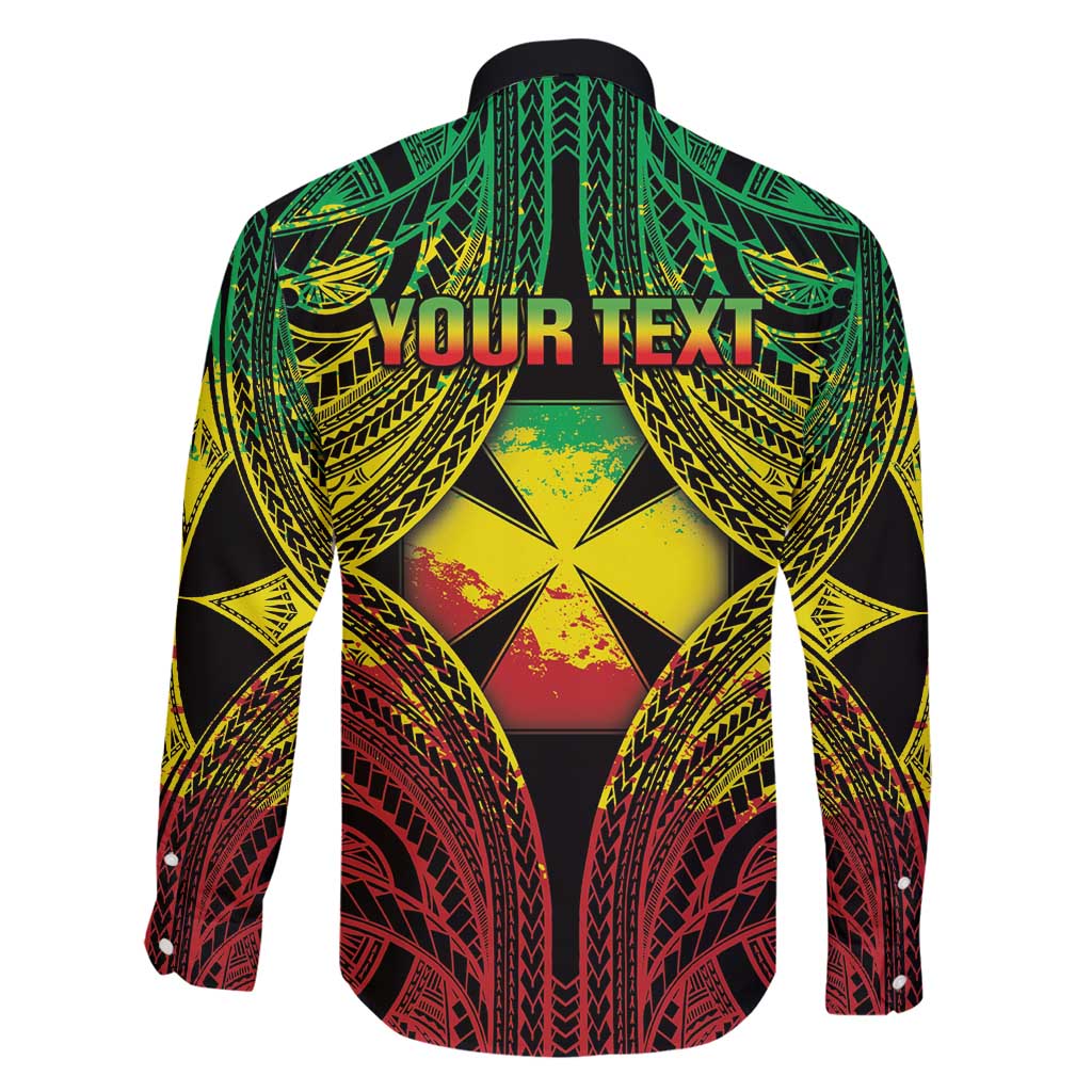 Personalised Wallis and Futuna Territory Day Family Matching Tank Maxi Dress and Hawaiian Shirt Polynesian Pattern Simple Style