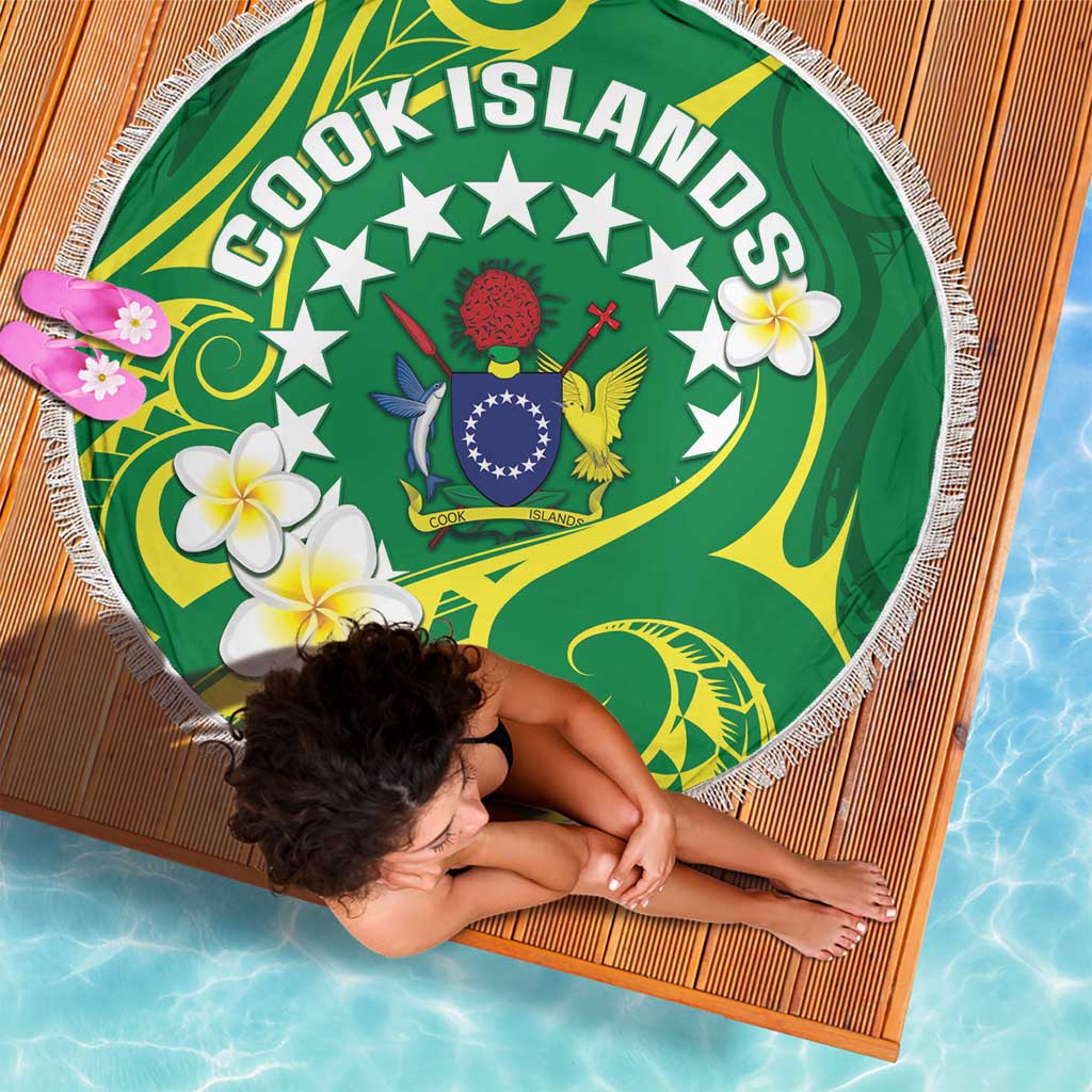 Cook Islands Happy Constitution Day Beach Blanket Pattern Tribal Art