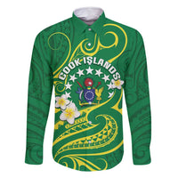 Cook Islands Happy Constitution Day Family Matching Mermaid Dress and Hawaiian Shirt Pattern Tribal Art