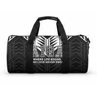 Samoa Aiga Duffle Bag Samoan Tribal Pattern LT05 One size Black - Polynesian Pride