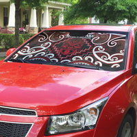 New Zealand Aotearoa Auto Sun Shade Te Reo Maori Ake Ake Ake - Polynesian Pride