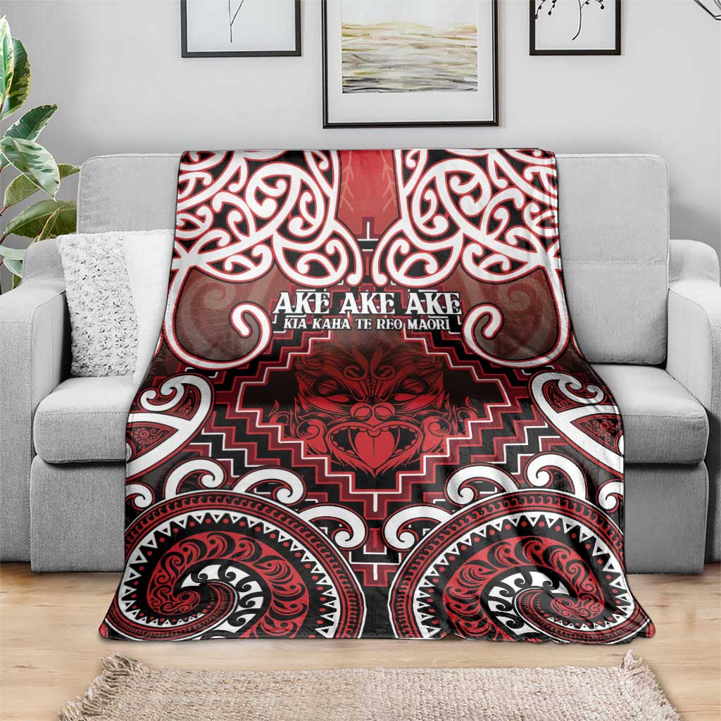 New Zealand Aotearoa Blanket Te Reo Maori Ake Ake Ake - Polynesian Pride